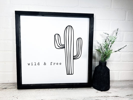 Wild & Free Cactus - B-Cozy Home Decor