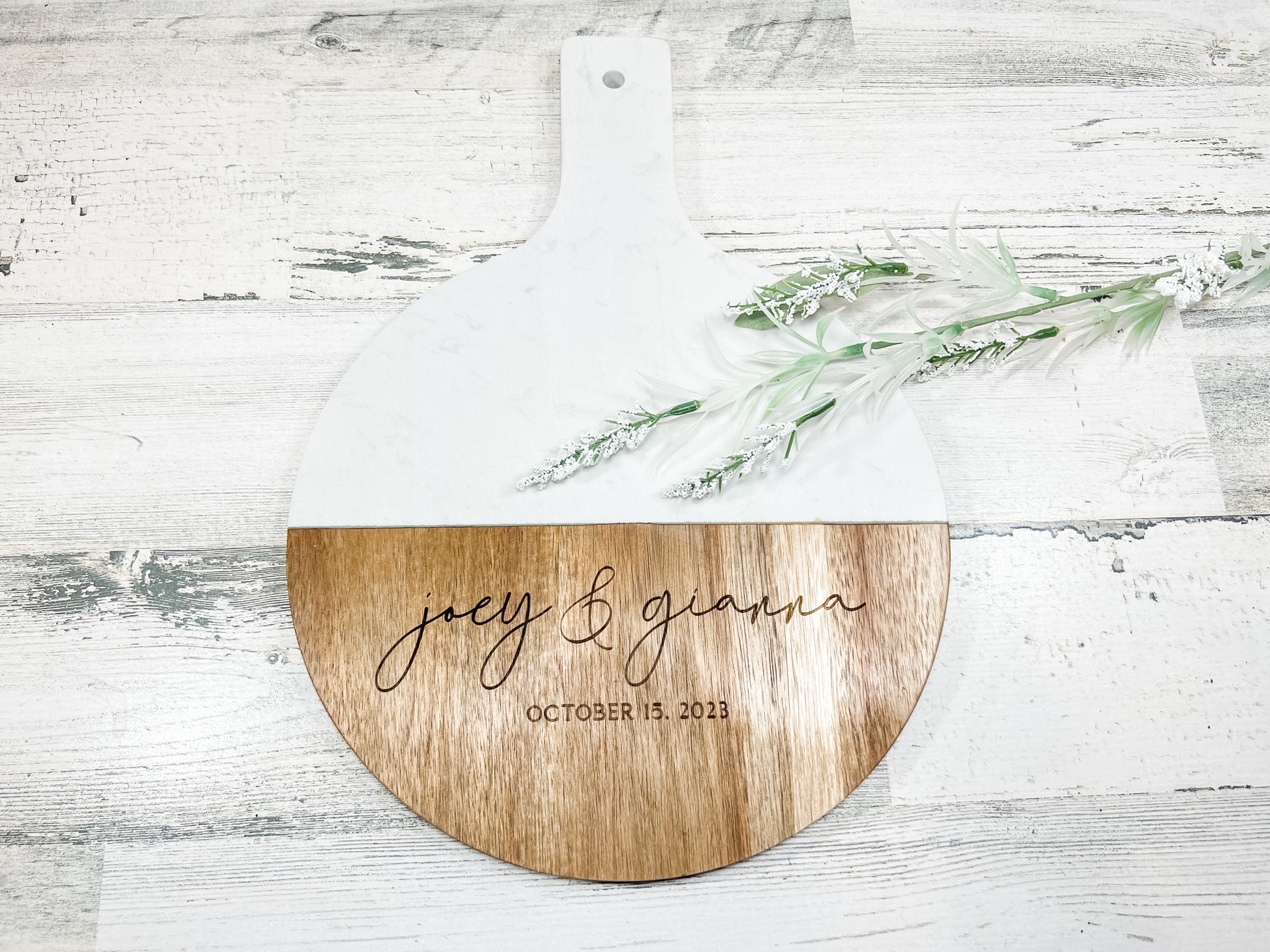 Couples First Names Established Cutting Board - B-Cozy Home Decor