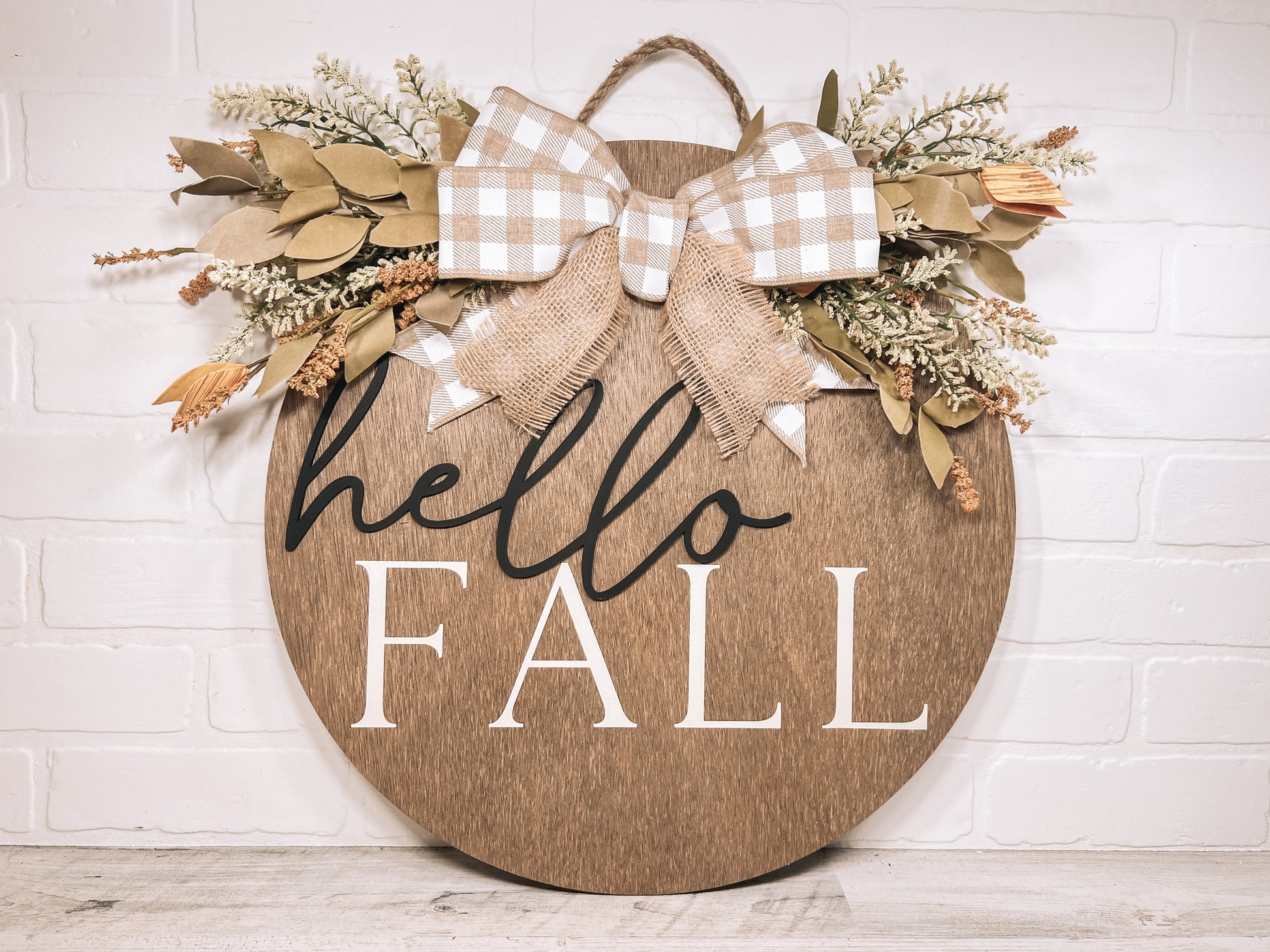 Hello Fall Door Hanger - B-Cozy Home Decor