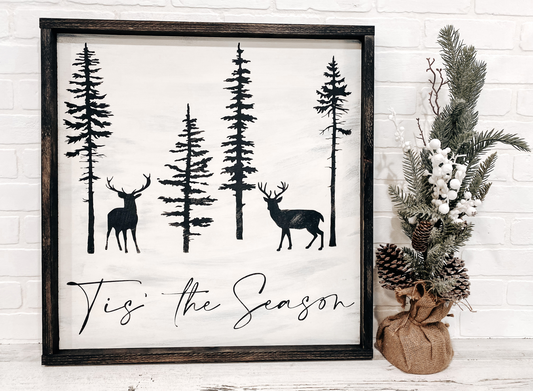 Tis The Season Deer - B-Cozy Home Decor