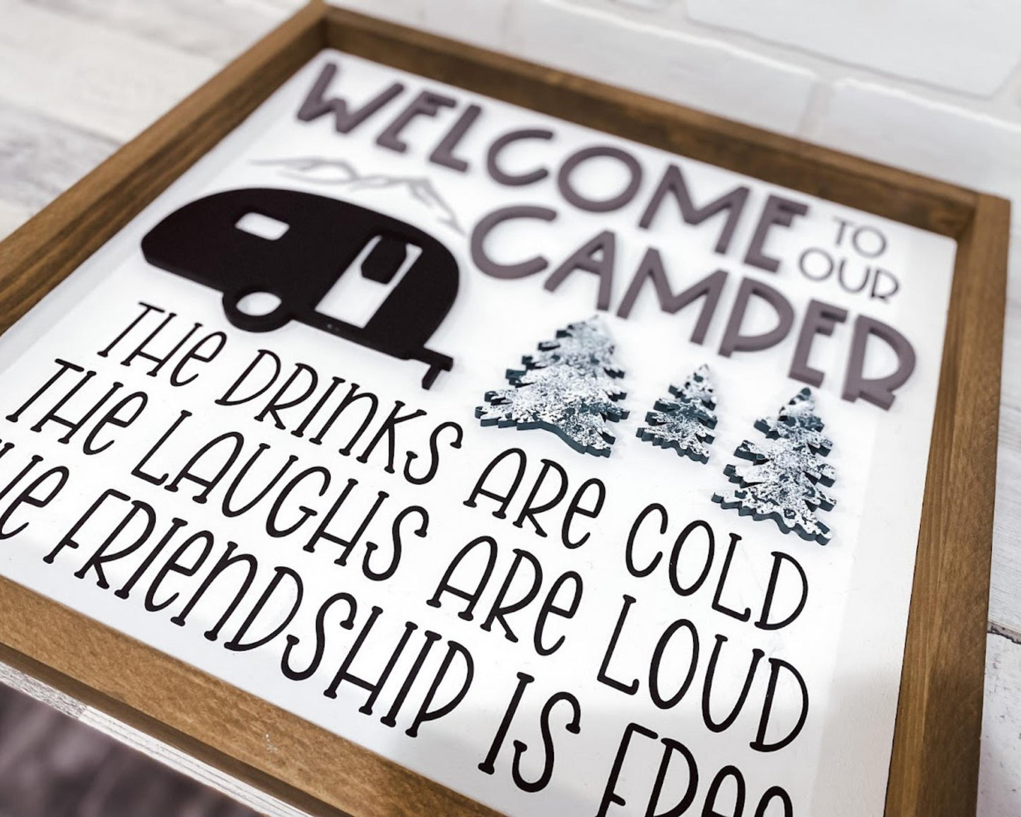 WELCOME TO OUR CAMPER - B-Cozy Home Decor