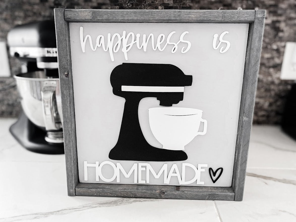 Happiness is Homemade Mixer - B-Cozy Home Decor