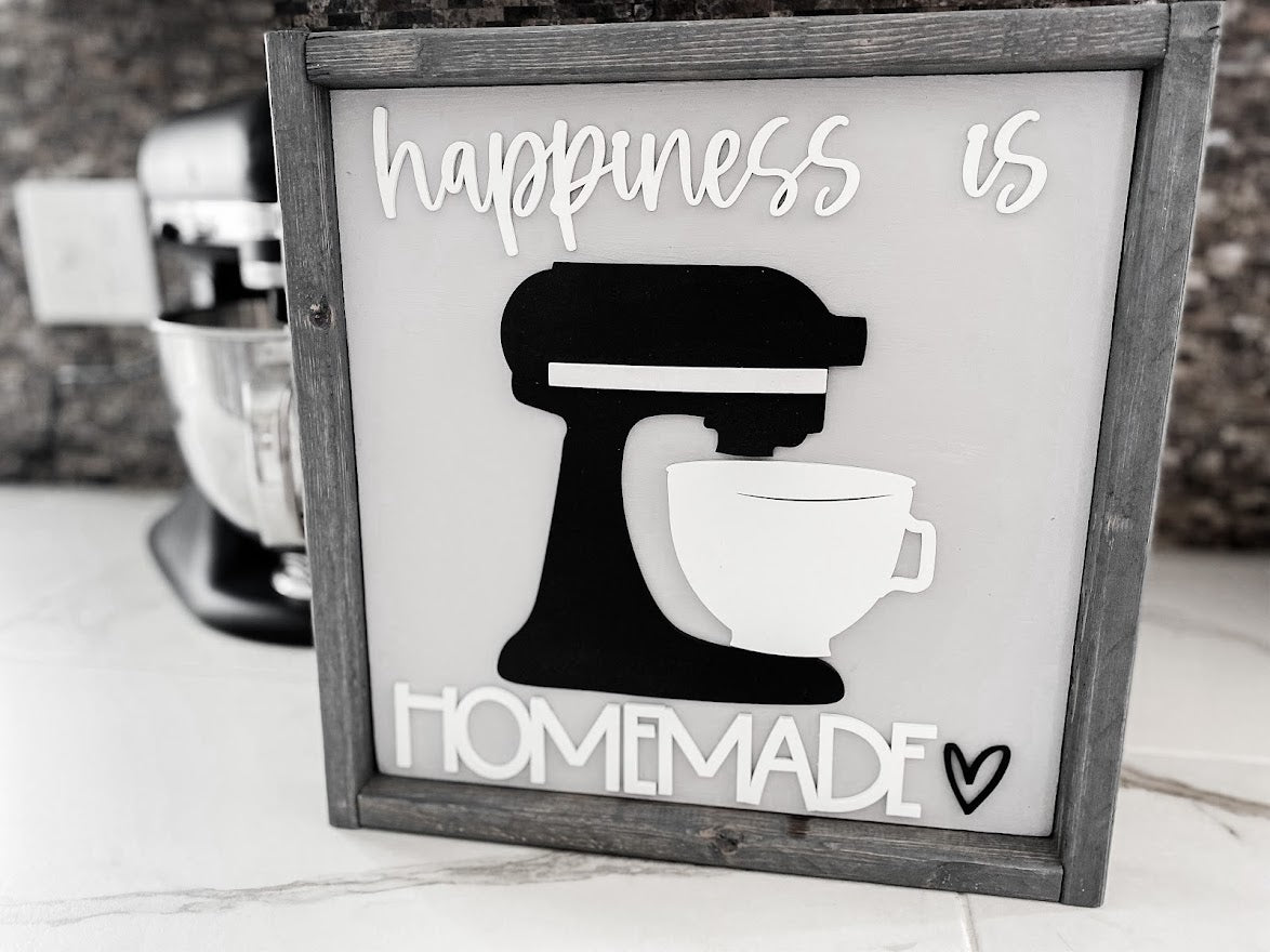 Happiness is Homemade Mixer - B-Cozy Home Decor