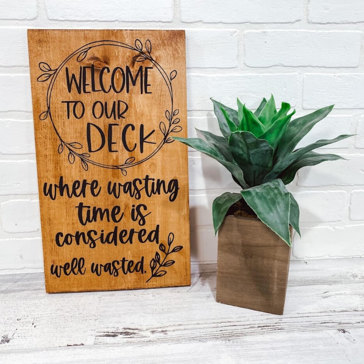 Welcome to our Deck Wreath - B-Cozy Home Decor