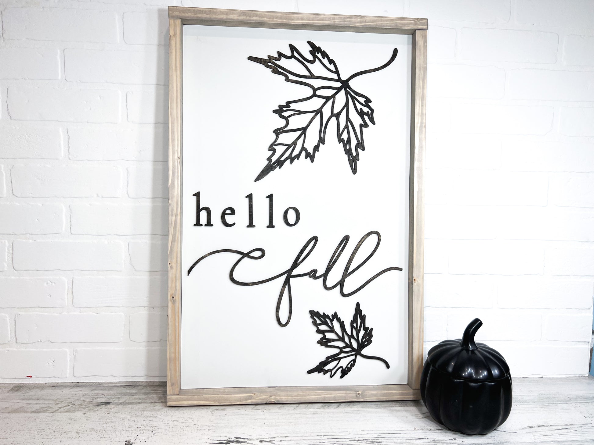 Hello Fall Leaves - B-Cozy Home Decor