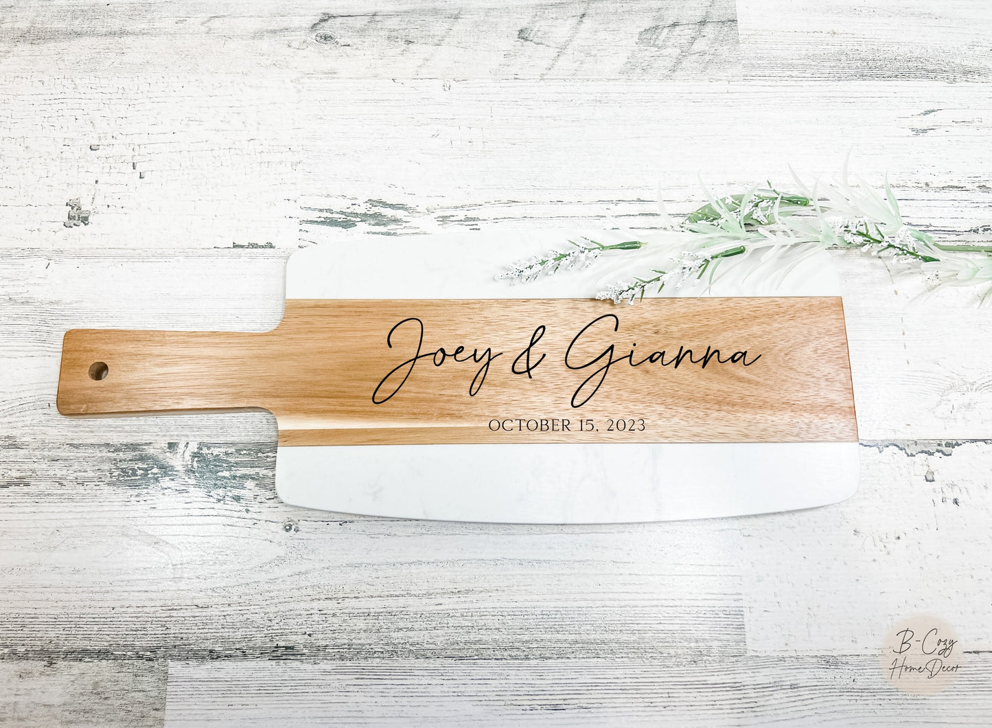 Couples First Names Established Cutting Board