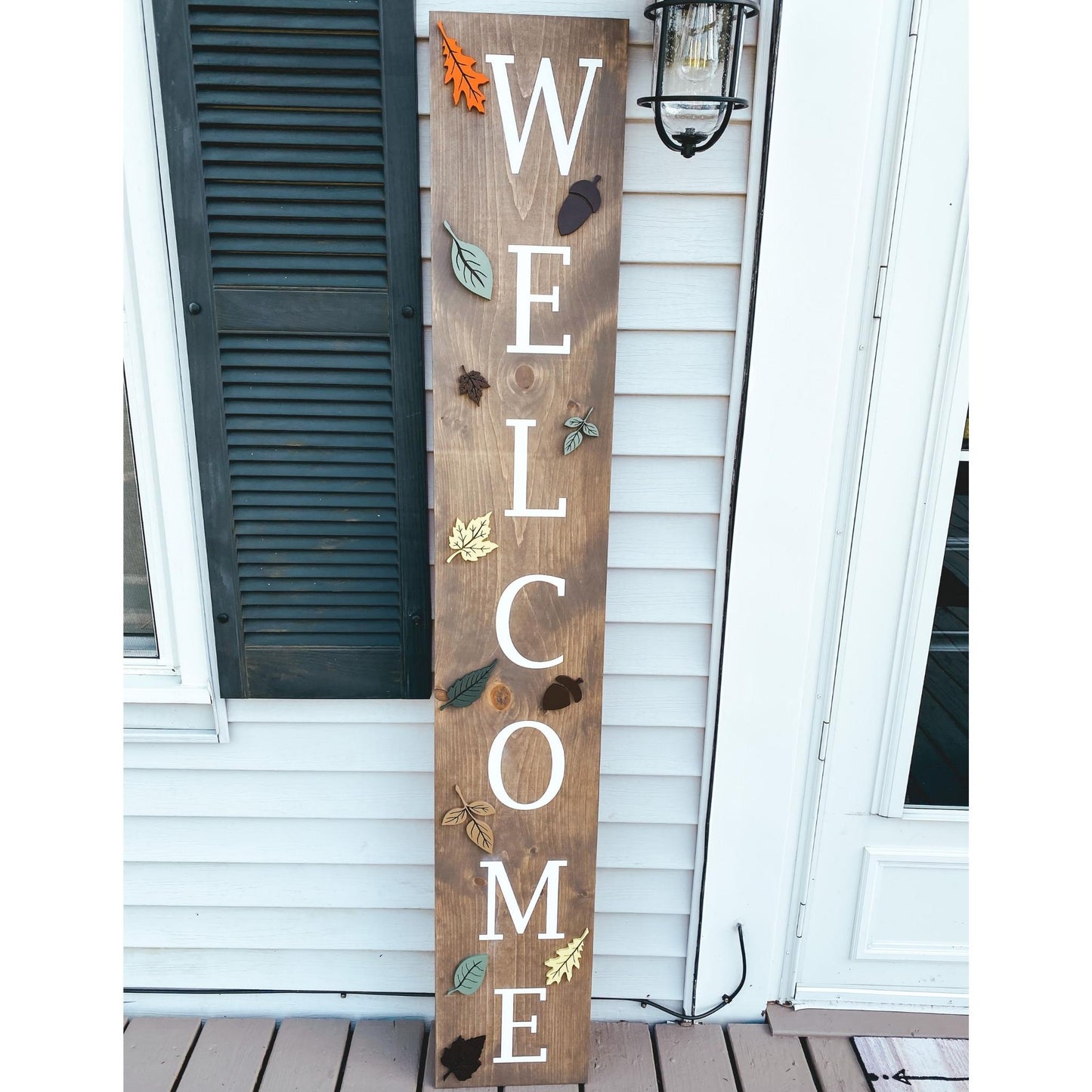 WELCOME 3D Leaves - B-Cozy Home Decor
