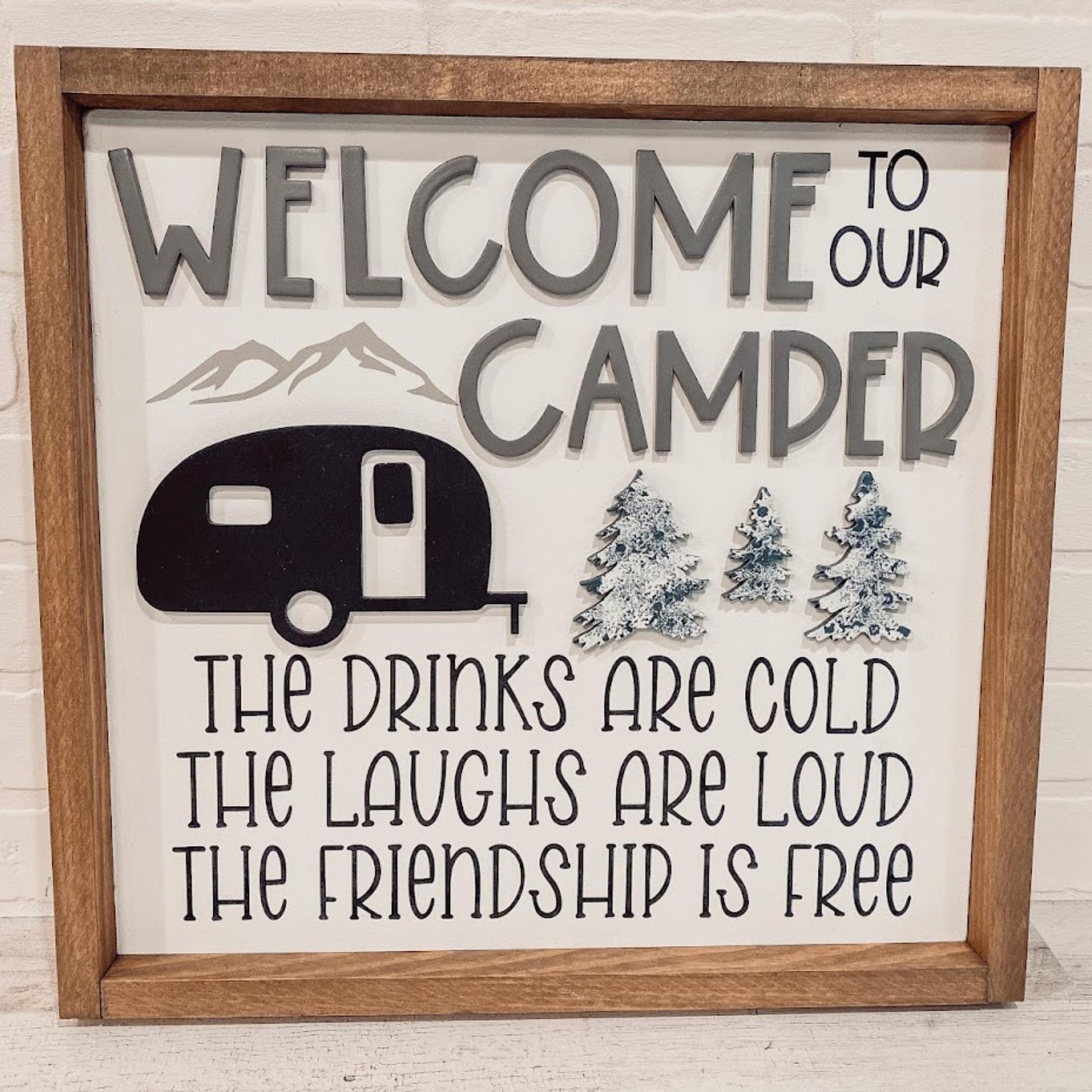 WELCOME TO OUR CAMPER - B-Cozy Home Decor