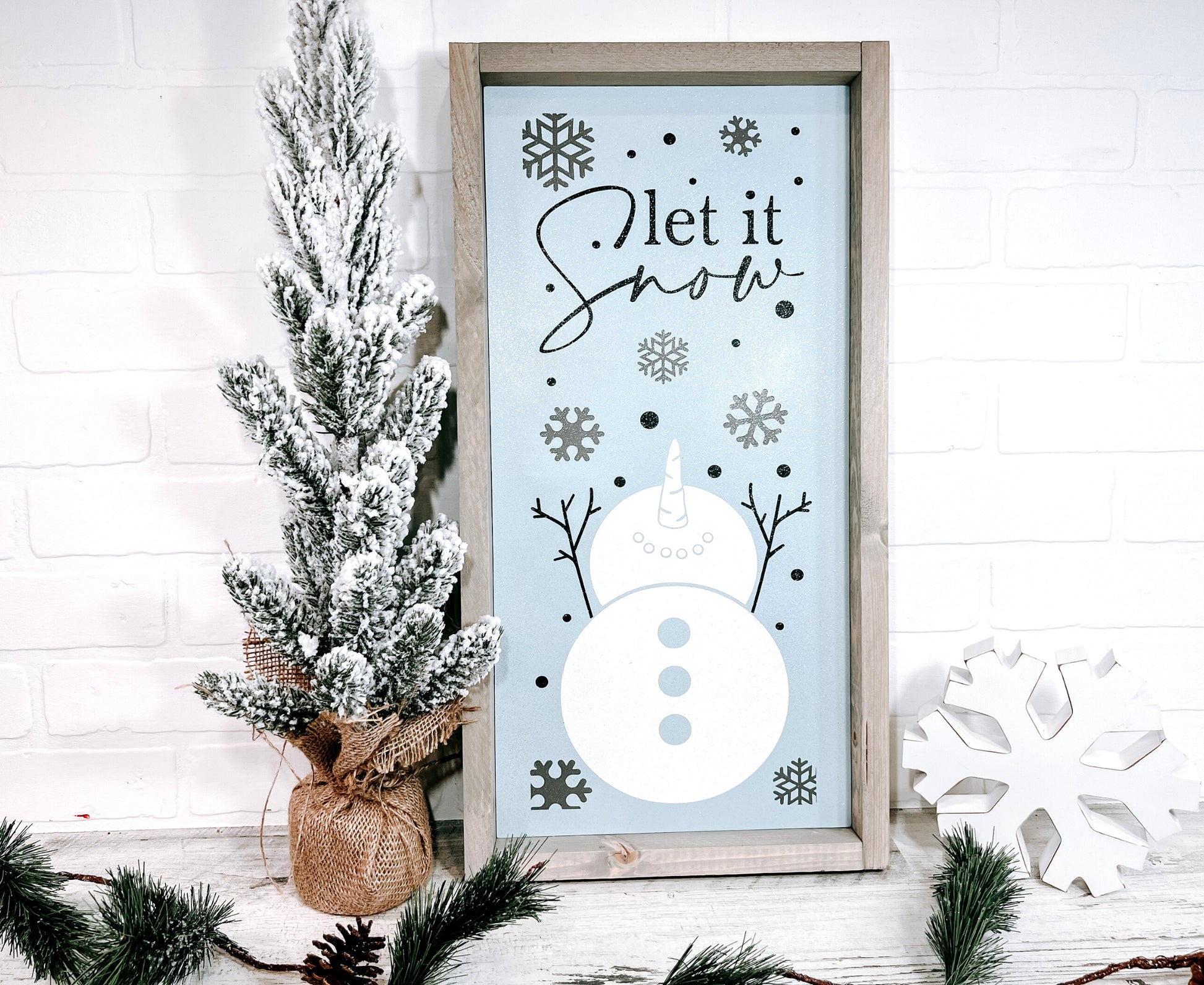 Let it Snow Snowman - B-Cozy Home Decor