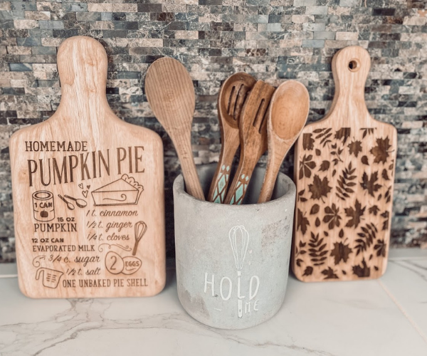 Pumpkin Pie Recipe Cutting Board - B-Cozy Home Decor